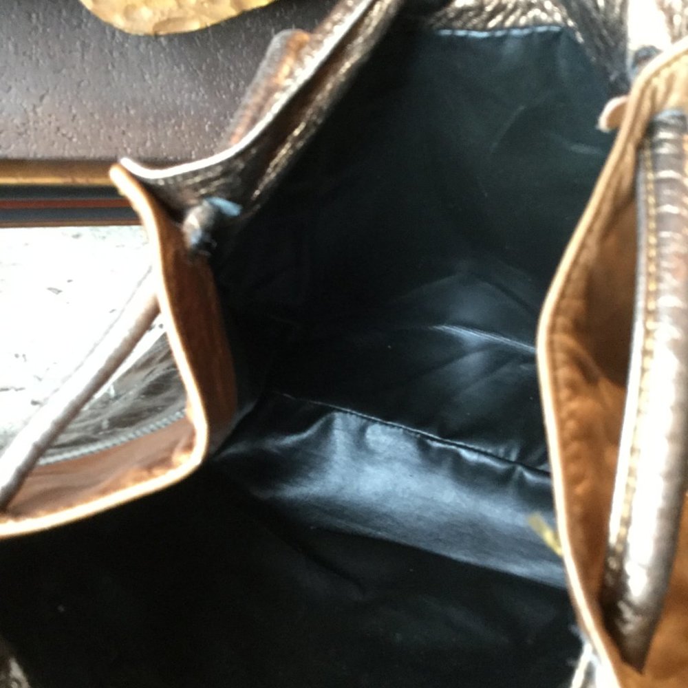 Vintage Metallic Multi Cooper Patchwork Handbangs - image 5